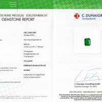 9.41 Ct. Emerald from Zambia Scan Report