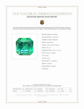 0.61 Ct. Emerald from Colombia Scan Report