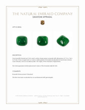2.04 Ct. Cabochon Emerald from Afghanistan Appraisal