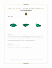 0.87 Ct. Emerald from Colombia Appraisal