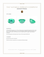 1.57 Ct. Emerald from Colombia Appraisal