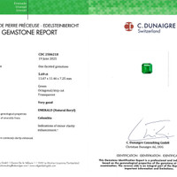 5.69 Ct. Emerald from Colombia Scan Report