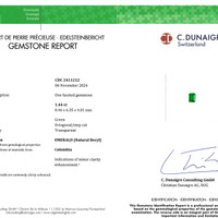 1.44 Ct. Emerald from Colombia Scan Report