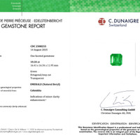 19.36 Ct. Emerald from Colombia Scan Report