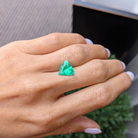 2.41 Ct. Emerald from Colombia Life Style