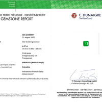 4.97 Ct. Emerald from Colombia Scan Report
