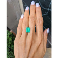 3.64 Ct. Emerald from Colombia Life Style