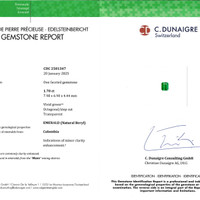 1.70 Ct. Emerald from Colombia Scan Report