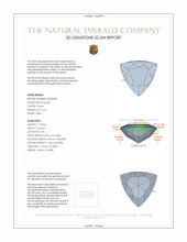 4.21 Ct. Emerald from Colombia 3 D Scan Report