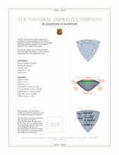 1.88 Ct. Emerald from Colombia 3 D Scan Report