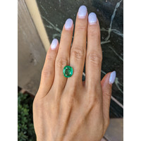 4.85 Ct. Emerald from Zambia Life Style