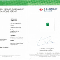 4.01 Ct. Emerald from Zambia Scan Report