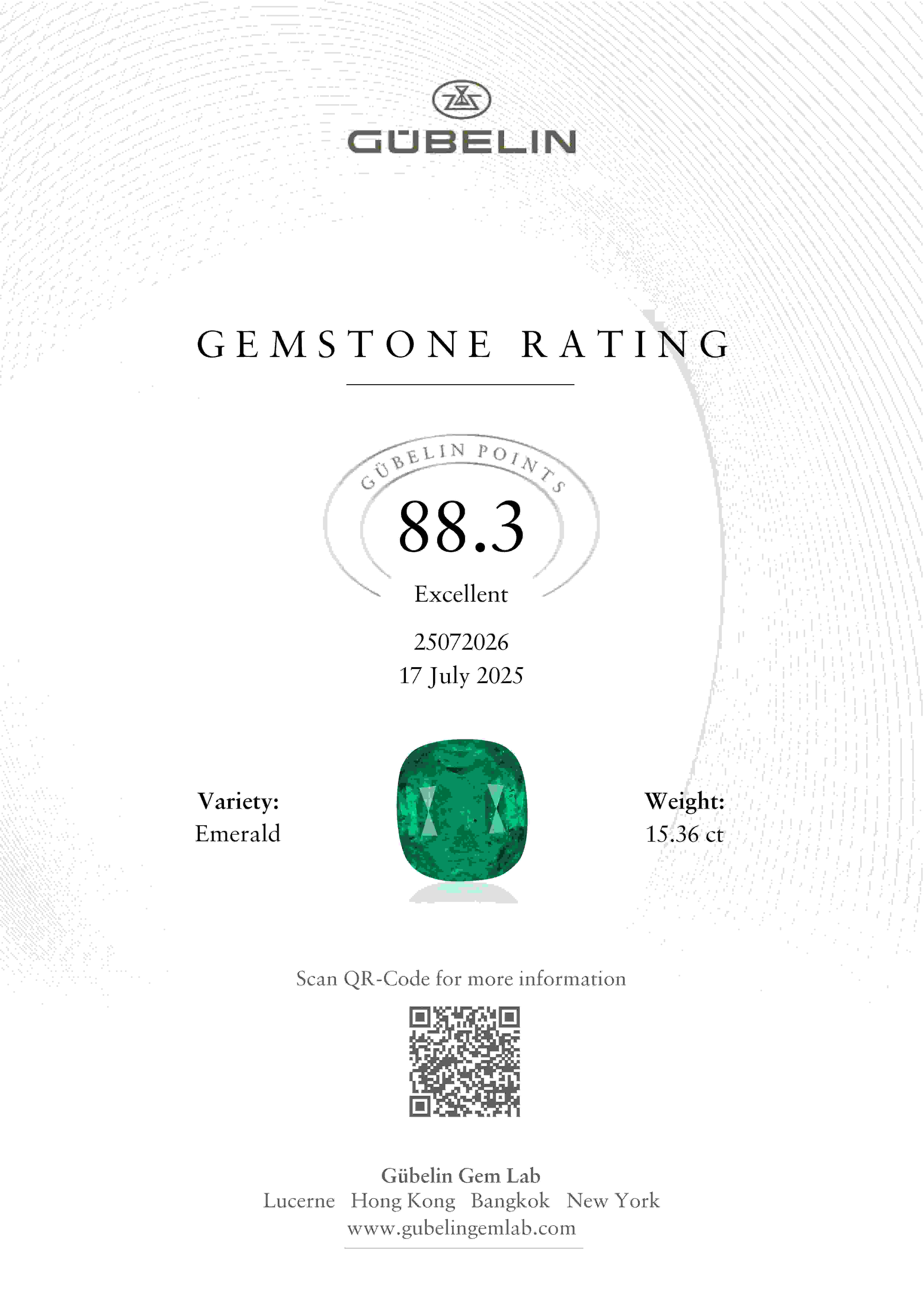 15.36 Ct. Emerald from Colombia