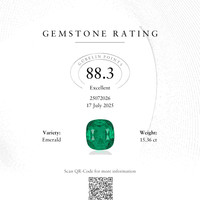 15.36 Ct. Emerald from Colombia Scan Report