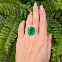 15.36 Ct. Emerald from Colombia Life Style