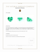 2.75 Ct. Emerald from Colombia Appraisal
