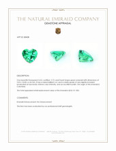 2.75 Ct. Emerald from Colombia Appraisal