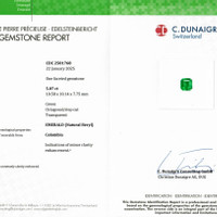 5.07 Ct. Emerald from Colombia Scan Report