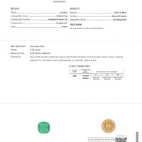 2.25 Ct. Emerald from Colombia Scan Report