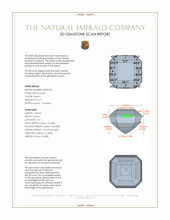 2.77 Ct. Emerald from Zambia 3 D Scan Report