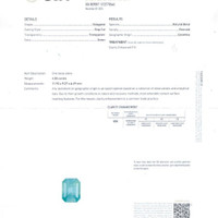4.58 Ct. Emerald from Colombia Scan Report