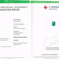 5.30 Ct. Emerald from Colombia Scan Report