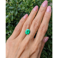 3.62 Ct. Emerald from Colombia Life Style
