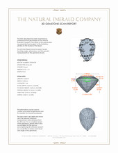 1.16 Ct. Emerald from Zambia 3 D Scan Report
