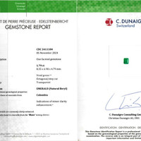 1.79 Ct. Emerald from Colombia Scan Report