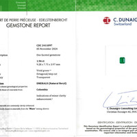 1.94 Ct. Emerald from Colombia Scan Report