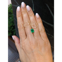 1.76 Ct. Emerald from Colombia Life Style