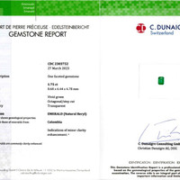 1.75 Ct. Emerald from Colombia Scan Report