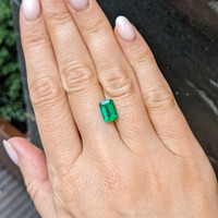 1.62 Ct. Emerald from Colombia Life Style