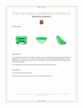4.38 Ct. Emerald from Colombia Appraisal
