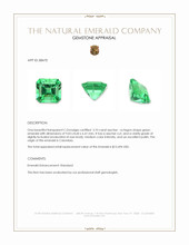 3.10 Ct. Emerald from Colombia Appraisal