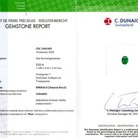 3.52 Ct. Emerald from Colombia Scan Report