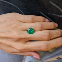 3.52 Ct. Emerald from Colombia Life Style