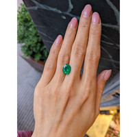 3.52 Ct. Emerald from Colombia Life Style