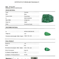 1.83 Ct. Emerald from Colombia Scan Report