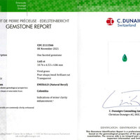 1.65 Ct. Emerald from Colombia Scan Report