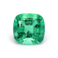 Pave Emerald Ring 2.32 Ct., 18K Yellow Gold Combination Stone