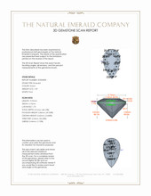 1.09 Ct. Emerald from Colombia 3 D Scan Report