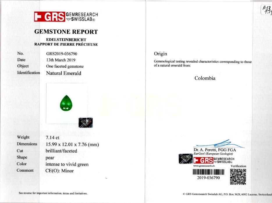 7.14 Ct. Emerald from Colombia