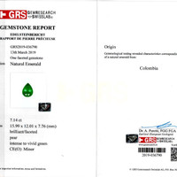7.14 Ct. Emerald from Colombia Scan Report
