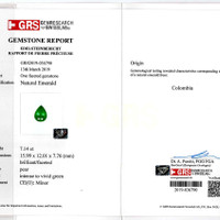 7.14 Ct. Emerald from Colombia Scan Report