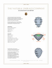 7.14 Ct. Emerald from Colombia 3 D Scan Report
