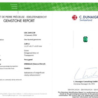 3.89 Ct. Emerald from Zambia Scan Report