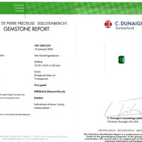 3.29 Ct. Emerald from Zambia Scan Report