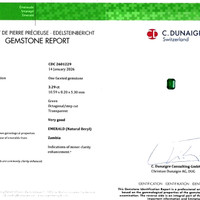 3.29 Ct. Emerald from Zambia Scan Report