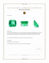 2.61 Ct. Emerald from Colombia Appraisal
